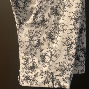 H&M Patterned Pants, cotton/poly blend